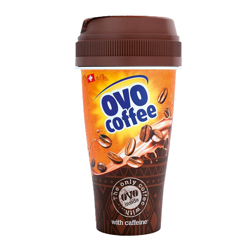 Ovo and Coffee Drink