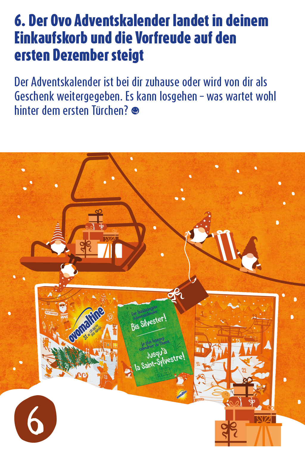 6. Der Ovo Adventskalender landet in deinem Einkaufskorb