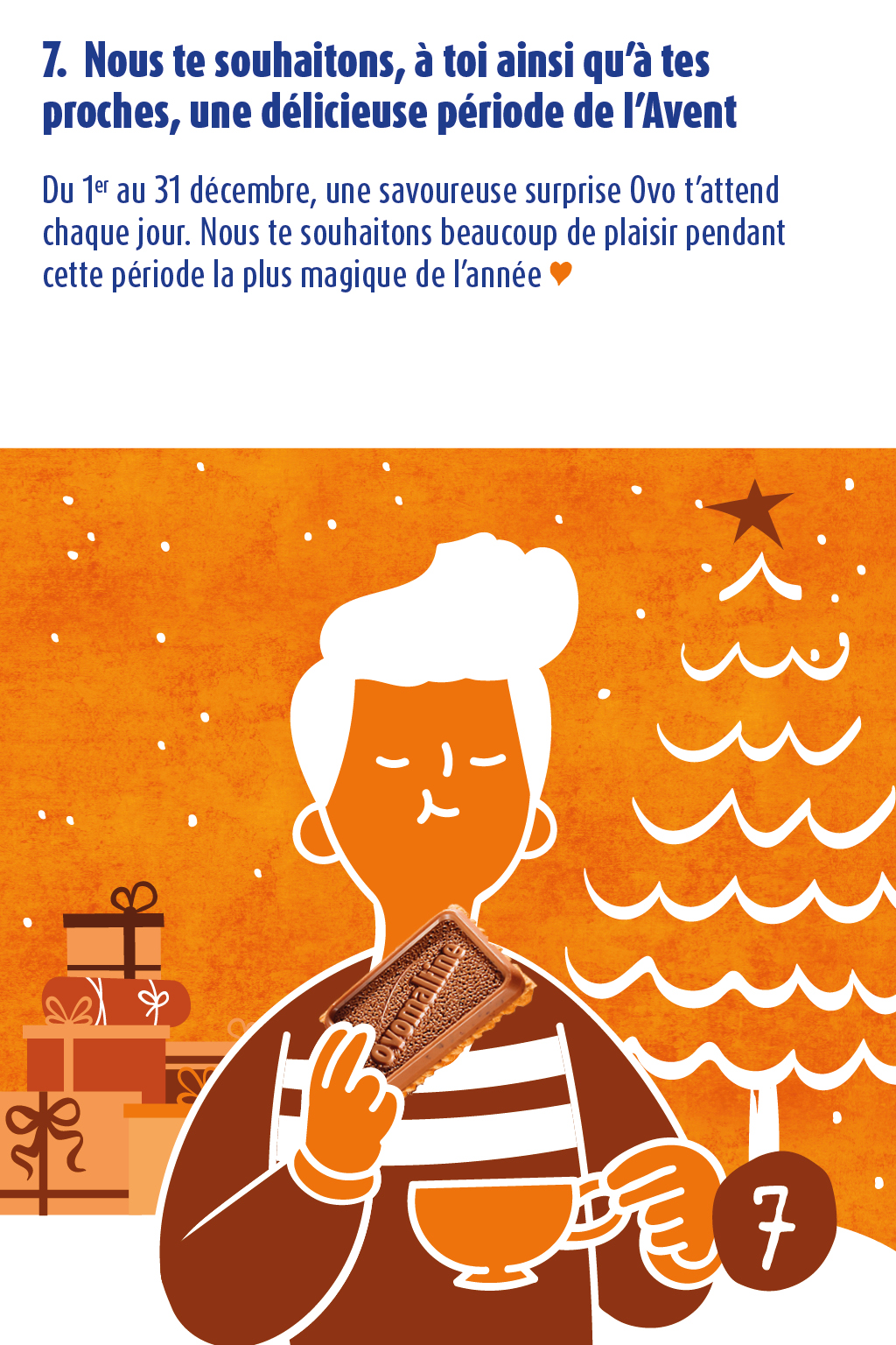 7. Nous te souhaitons une délicieuse période de l'Avent