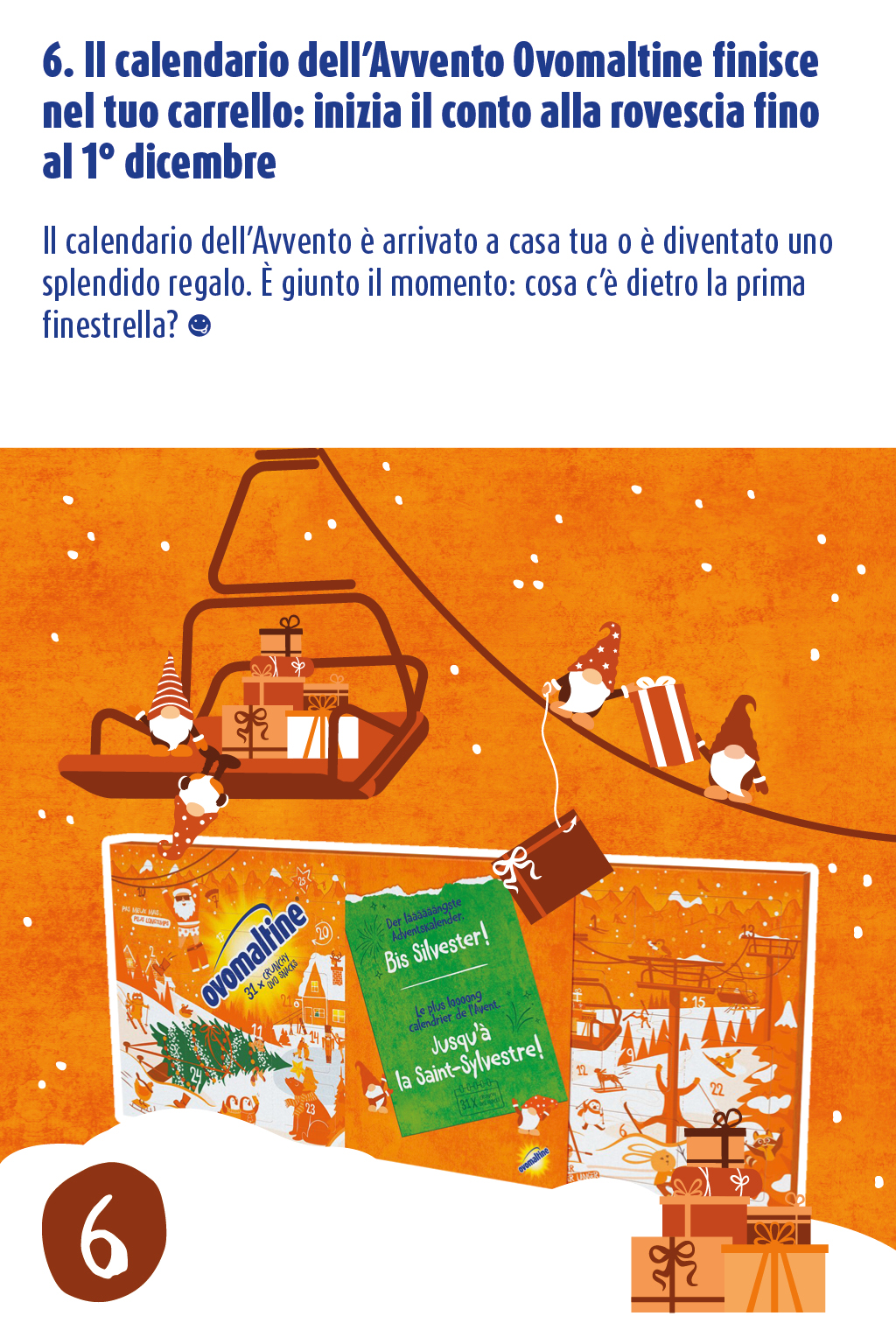6. Il calendario dell'Avvento Ovomaltine finisce nel tuo carrello