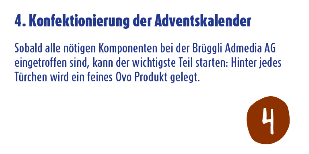 4. Konfektionierung der Adventskalender