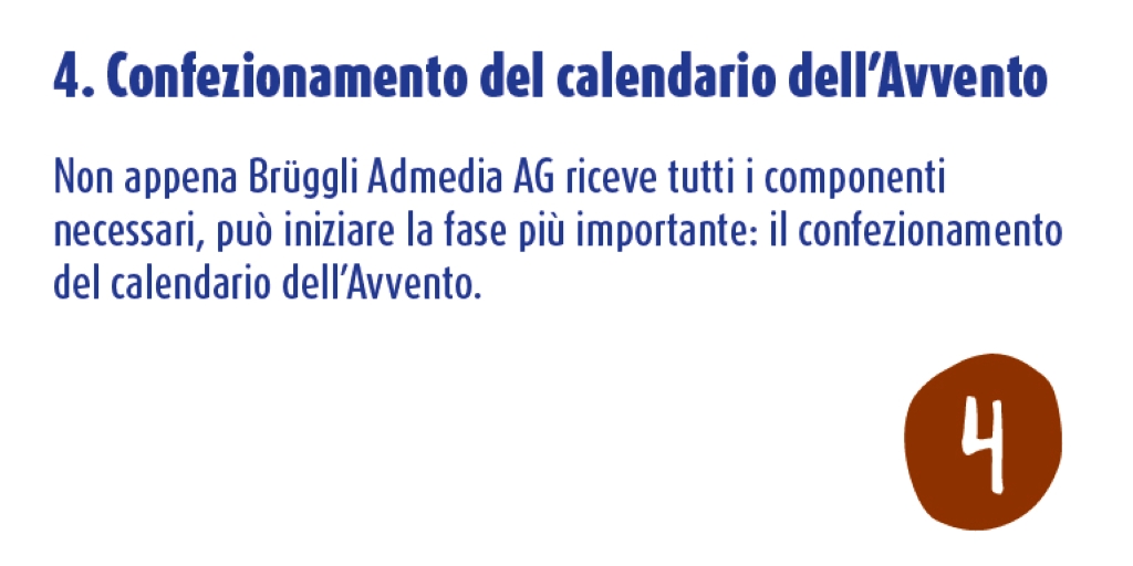 4. Confezionamento del calendario dell'Avvento