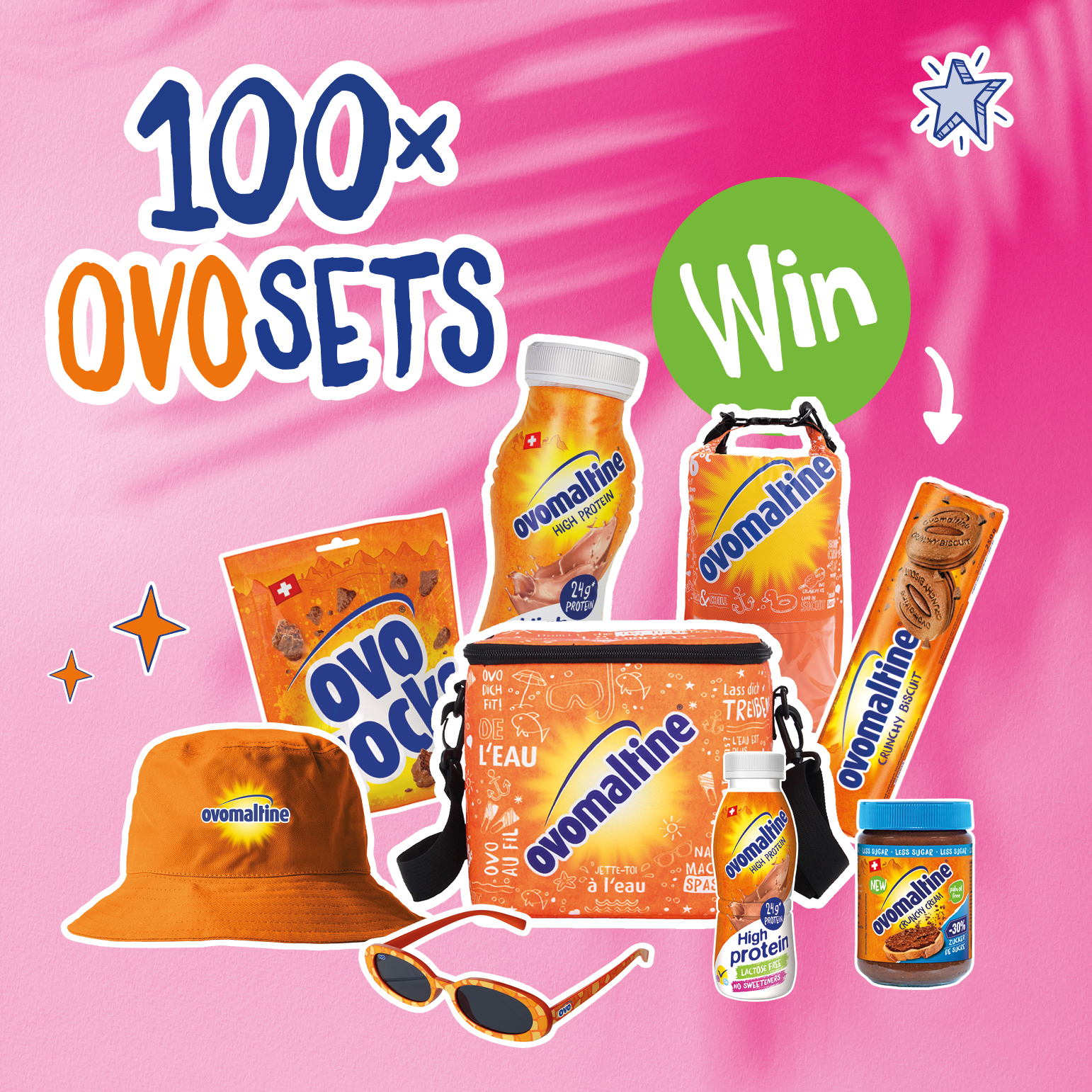 100 Ovo Sets zu gewinnen