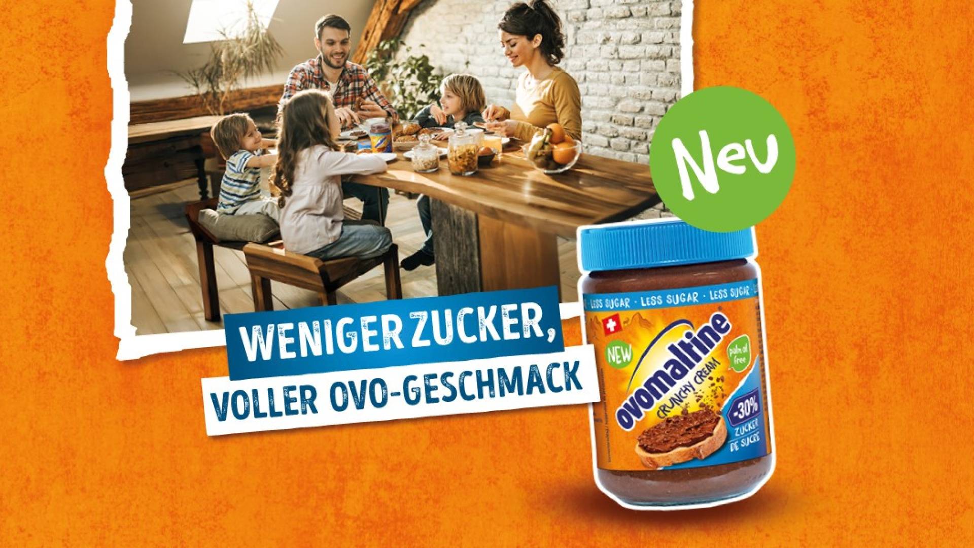 Ovomaltine Crunchy Cream Less Sugar