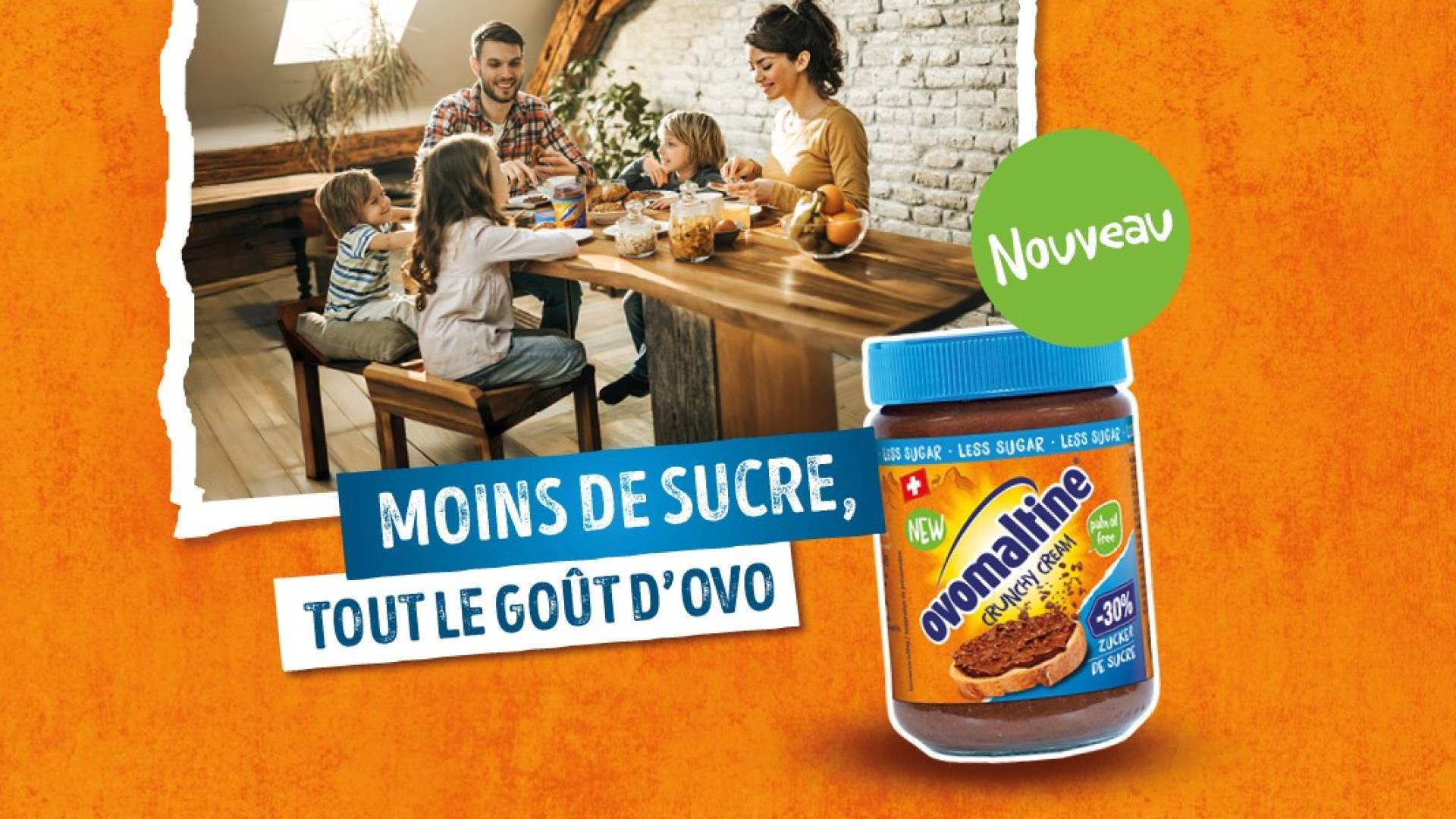 Ovomaltine Crunchy Cream Less Sugar