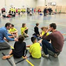 Familienoberhaupt am coachen