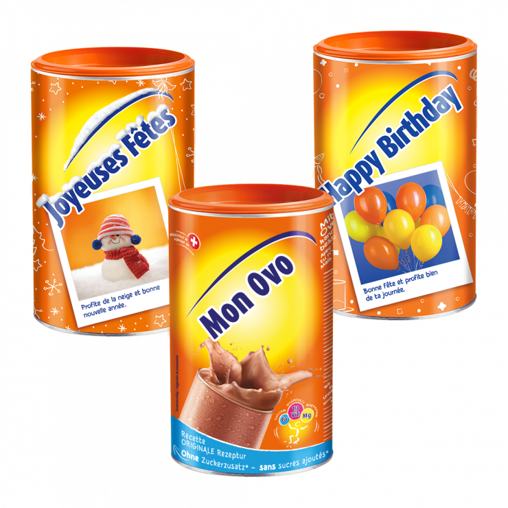 Boîtes Ovomaltine personalisée