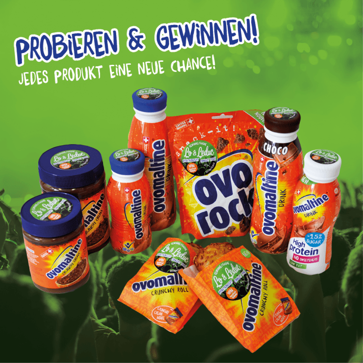 Mit Ovomaltine ein Privatkonzert von Lo&Leduc gewinnen!
