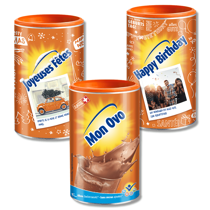 Boîtes Ovomaltine personalisée