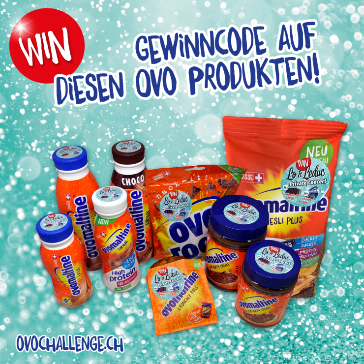 Leporellos auf Ovo Produkten, Ovo Challenge