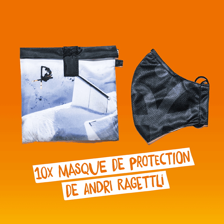 Masque de protection de Andri Ragettli