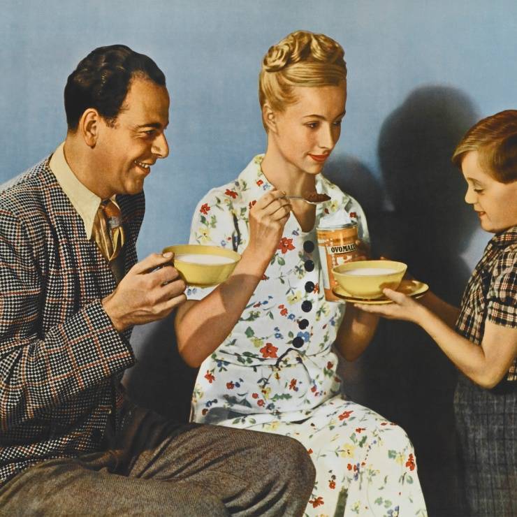 La pubblicità Ovomaltine nel corso del tempo