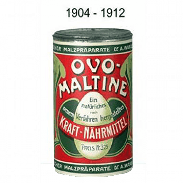 Lattina di Ovomaltina 1904