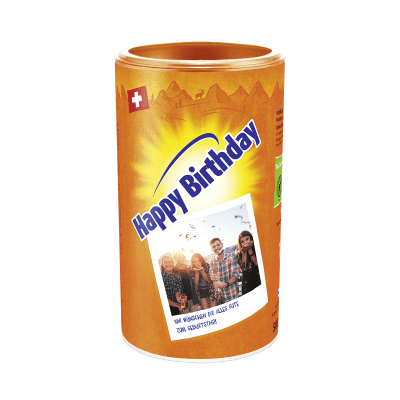 Personalisierte Ovo Dose "Happy Birthday"