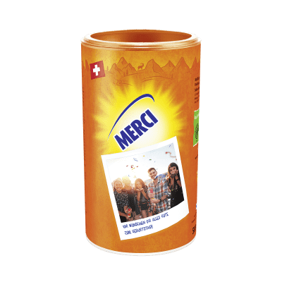 Personalisierte Ovo Dose "Merci"