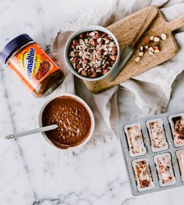 Bâtonnets glacés à l’Ovo Crunchy Cream