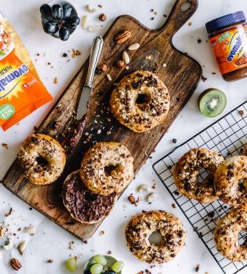 Bagel a base di OVO Crunchy Müesli