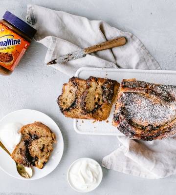 Pane alla banana e Ovomaltine Crunchy Cream